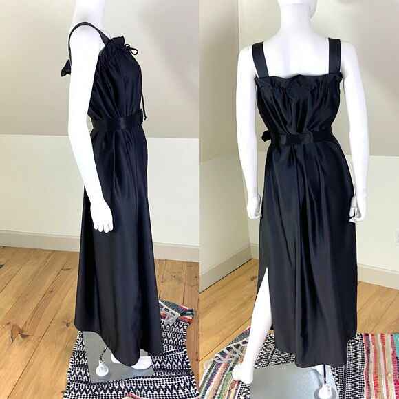 Vintage 70s Disco Maxi Dress Metallic Jacket Set Lester Hayatt Saks Fifth Ave S - Picture 3 of 9